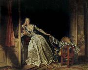Jean Honore Fragonard The Stolen Kiss oil on canvas